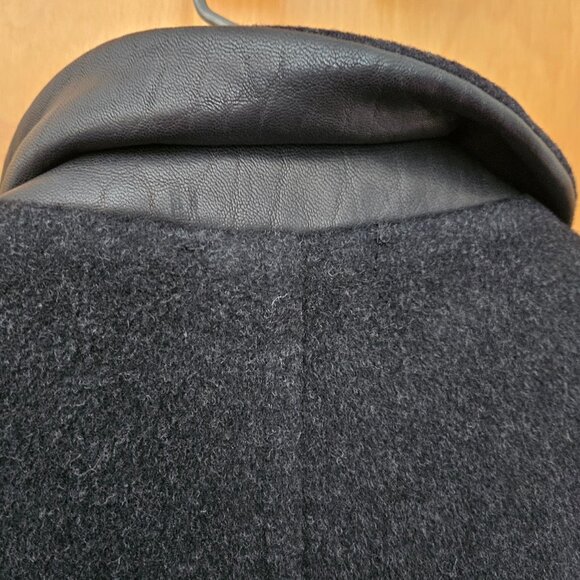 DONATEDTessuto Italiano Biella Sport Black/Gray Coat: Wool/Cashmere/Nylon 42 REG - Picture 5 of 16